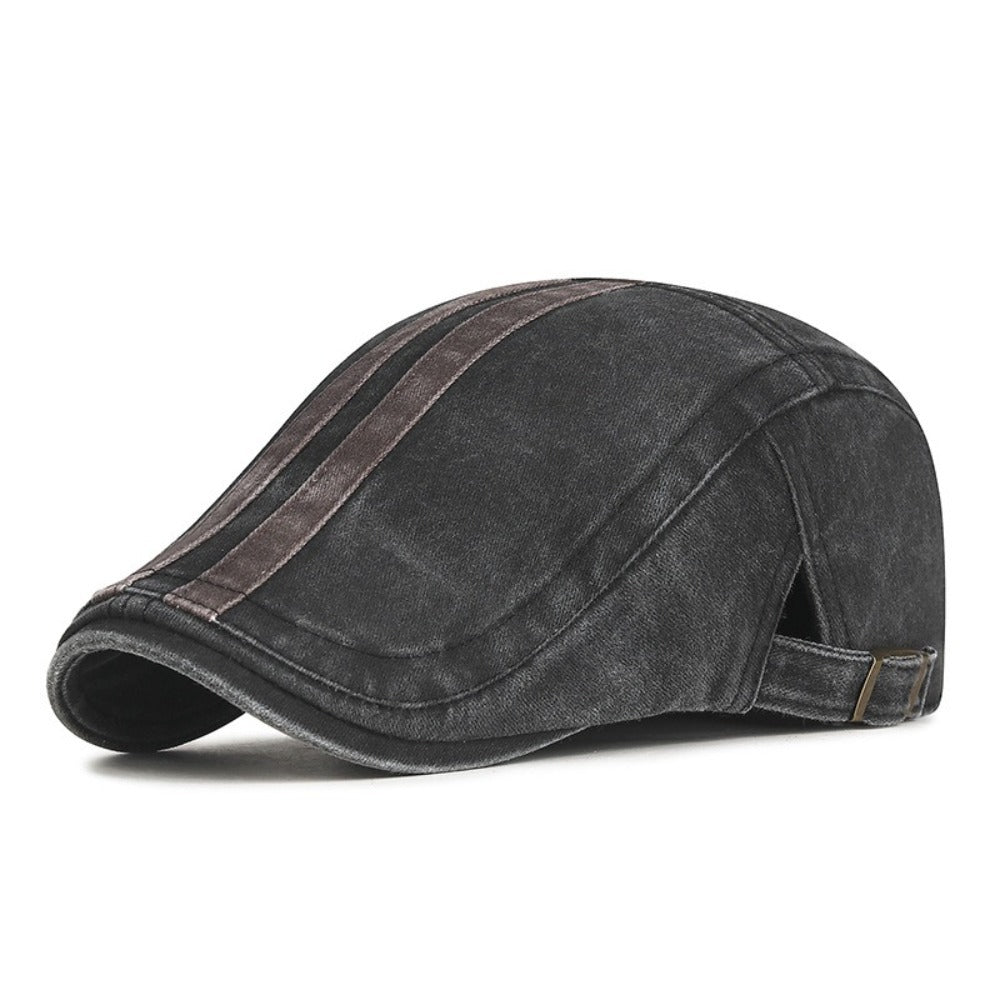 Denim Strip Cap