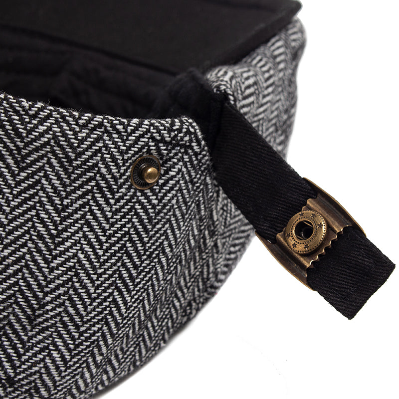 Herringbone Wool Driver Cap